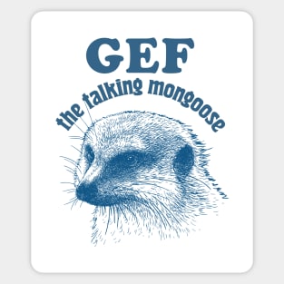 Gef The Talking Mongoose / Spooky Fan Art Design Sticker